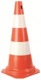 Cone para Sinalização Branco/Laranja 50cm