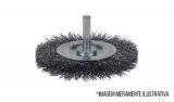 Escova Circular Aço Carbono 100x6 com Haste