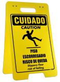 Placa Sinalizador Dobrável - Cuidado Escorregadio