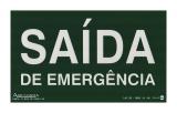 Placa Sinalizadora Saída de Emergência