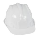 Capacete com Aba Frontal Branco com Suspensão