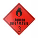 Placa PVC Líquido Inflamável 3 – Plastcor